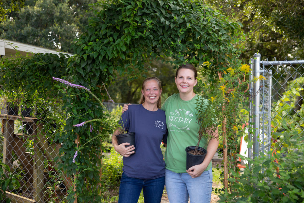 Female co-owners of The Nectary, a retail native plant nursery in downtown Lakeland, Florida. 